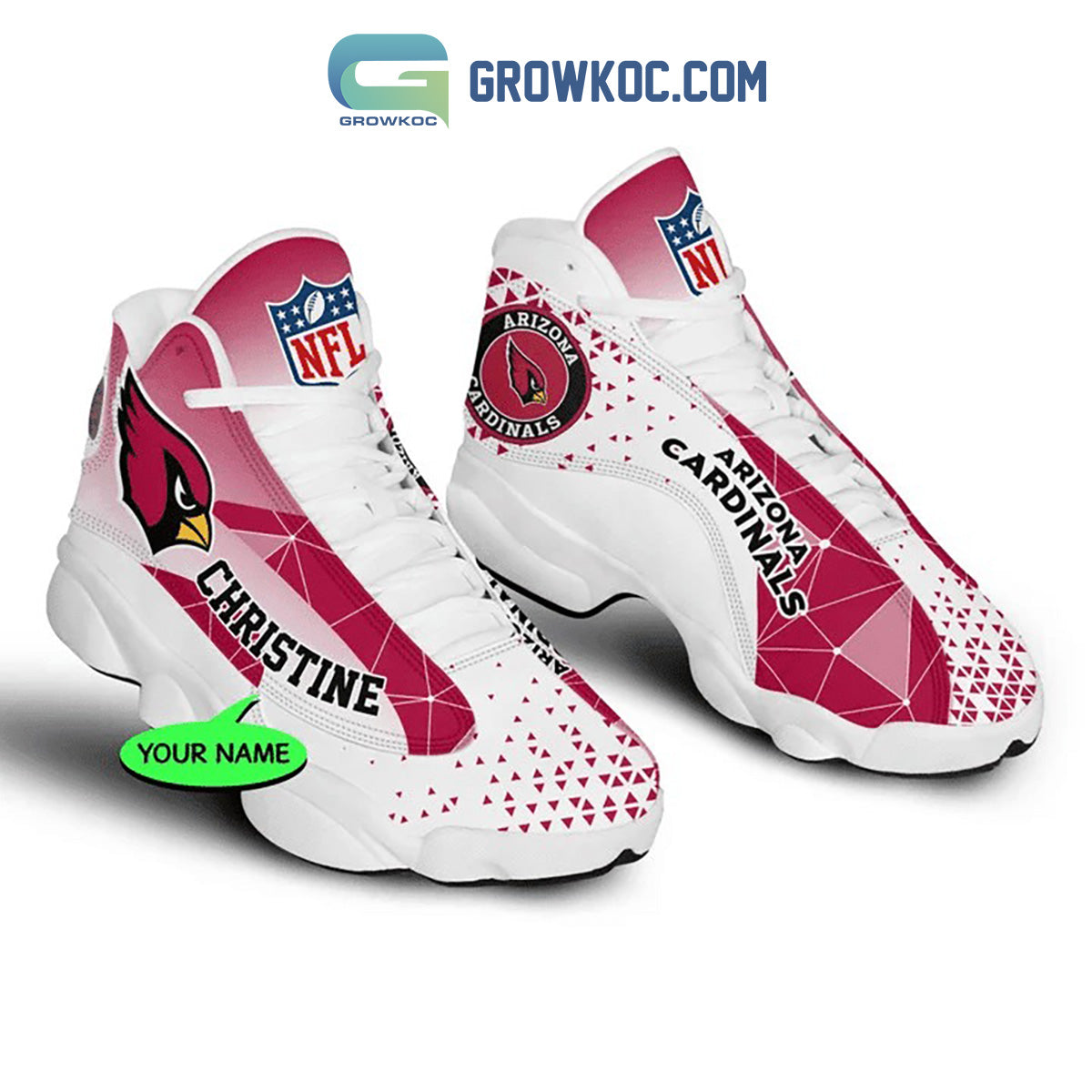 Kirklynnagency Arizona Cardinals AJ13 Sneakers Shoes For Men And Women 5 (2)