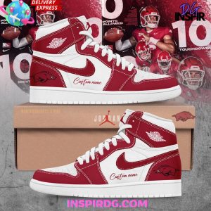 Kirklynnagency Arkansas Razorbacks AJ1 High Sneakers Shoes For Men And Women 2 (1)