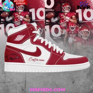 Kirklynnagency Arkansas Razorbacks AJ1 High Sneakers Shoes For Men And Women 2 (2)