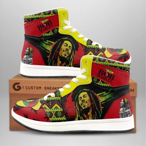Kirklynnagency Bob Marley AJ1 High Sneakers Shoes For Men And Women 11 (1)
