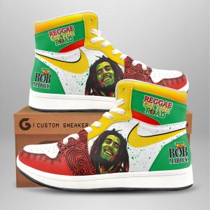 Kirklynnagency Bob Marley AJ1 High Sneakers Shoes For Men And Women 3 (1)