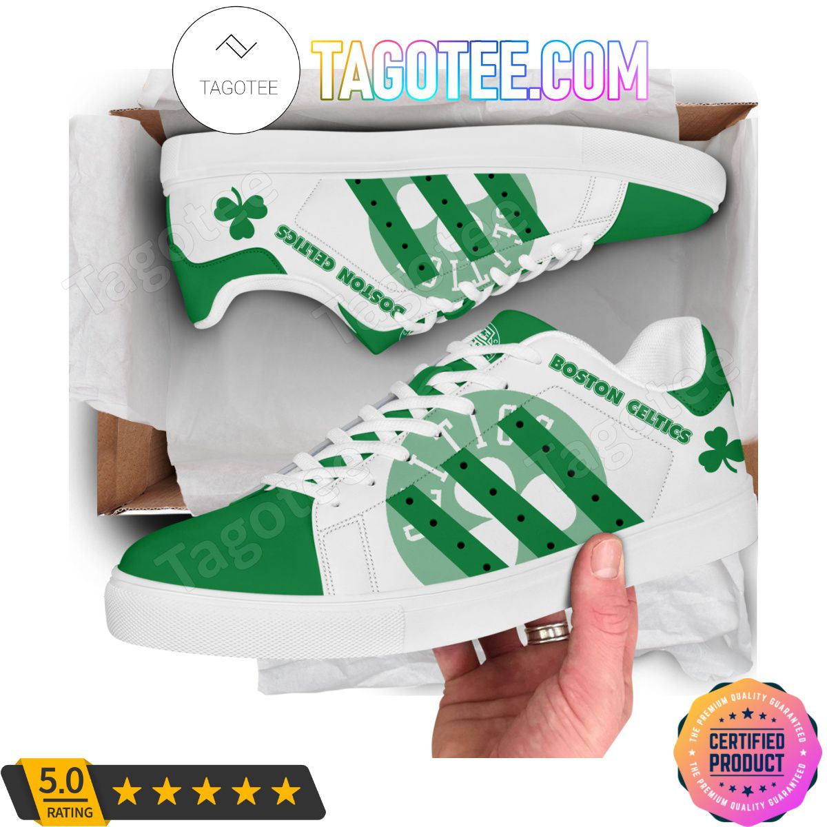 Kirklynnagency Boston Celtics Skate Stan Shoes Sneakes For Men And Women 9 (1)