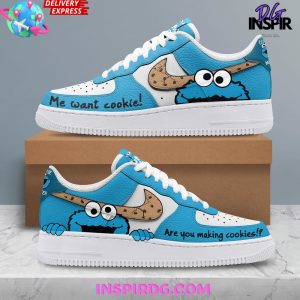 Kirklynnagency Cookie Monster Air Low-Top Sneakers Shoes For Men And Women 1 (2)