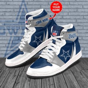 Kirklynnagency Dallas Cowboys NFL AJ1 High Sneakers Shoes For Men And Women (2)