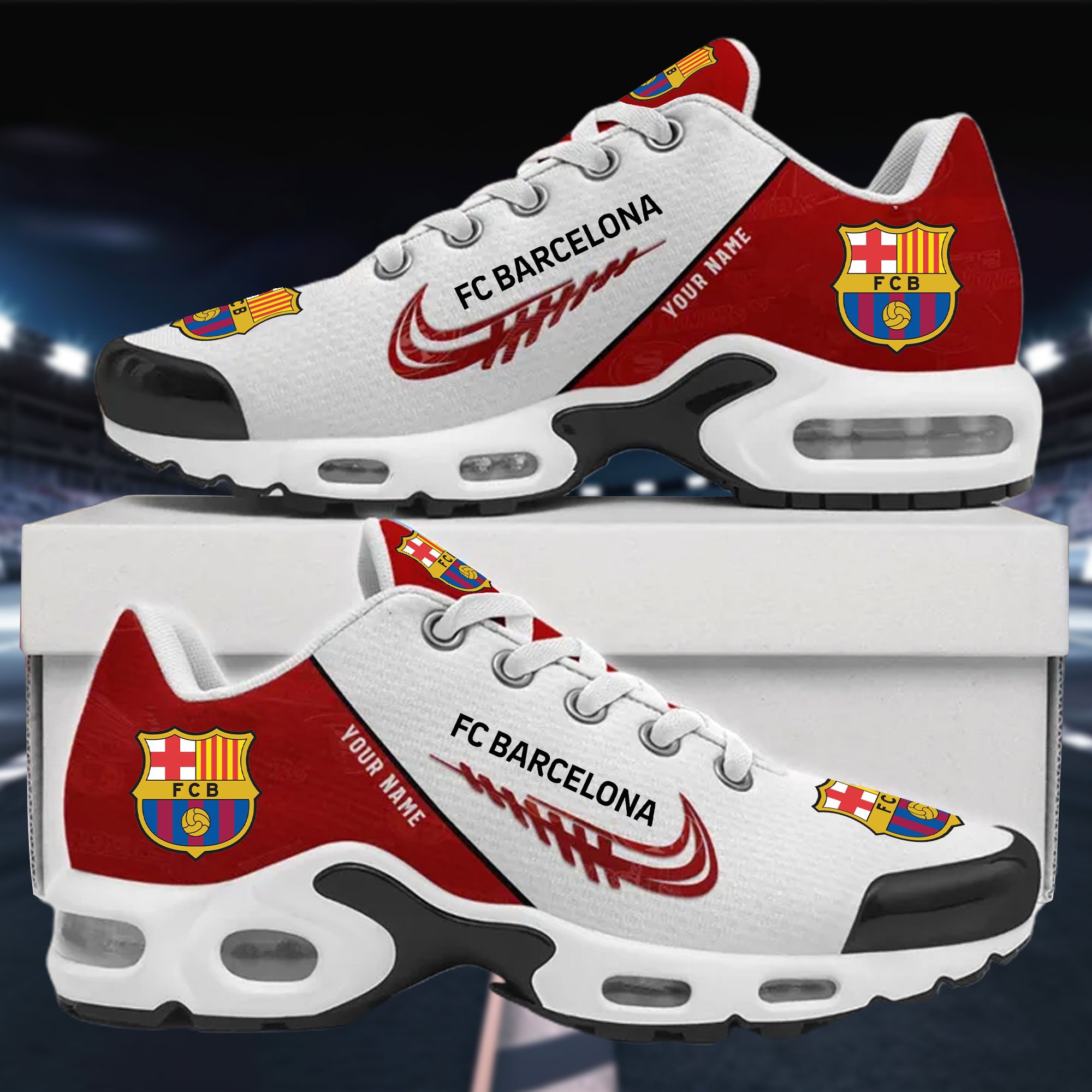 Kirklynnagency FC Barcelona TN Shoes Sneakers For Men And Women (1)