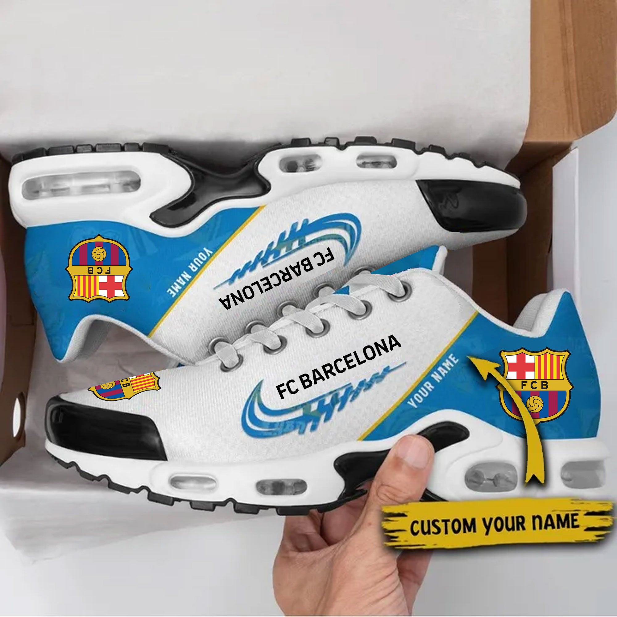 Kirklynnagency FC Barcelona TN Shoes Sneakers For Men And Women (1)