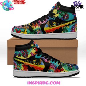 Kirklynnagency Grateful Dead AJ1 High Sneakers Shoes For Men And Women 11 (2)