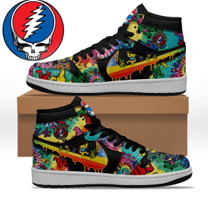 Kirklynnagency Grateful Dead AJ1 High Sneakers Shoes For Men And Women (1)