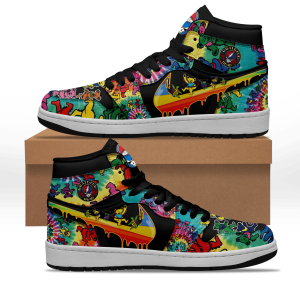 Kirklynnagency Grateful Dead AJ1 High Sneakers Shoes For Men And Women (2)