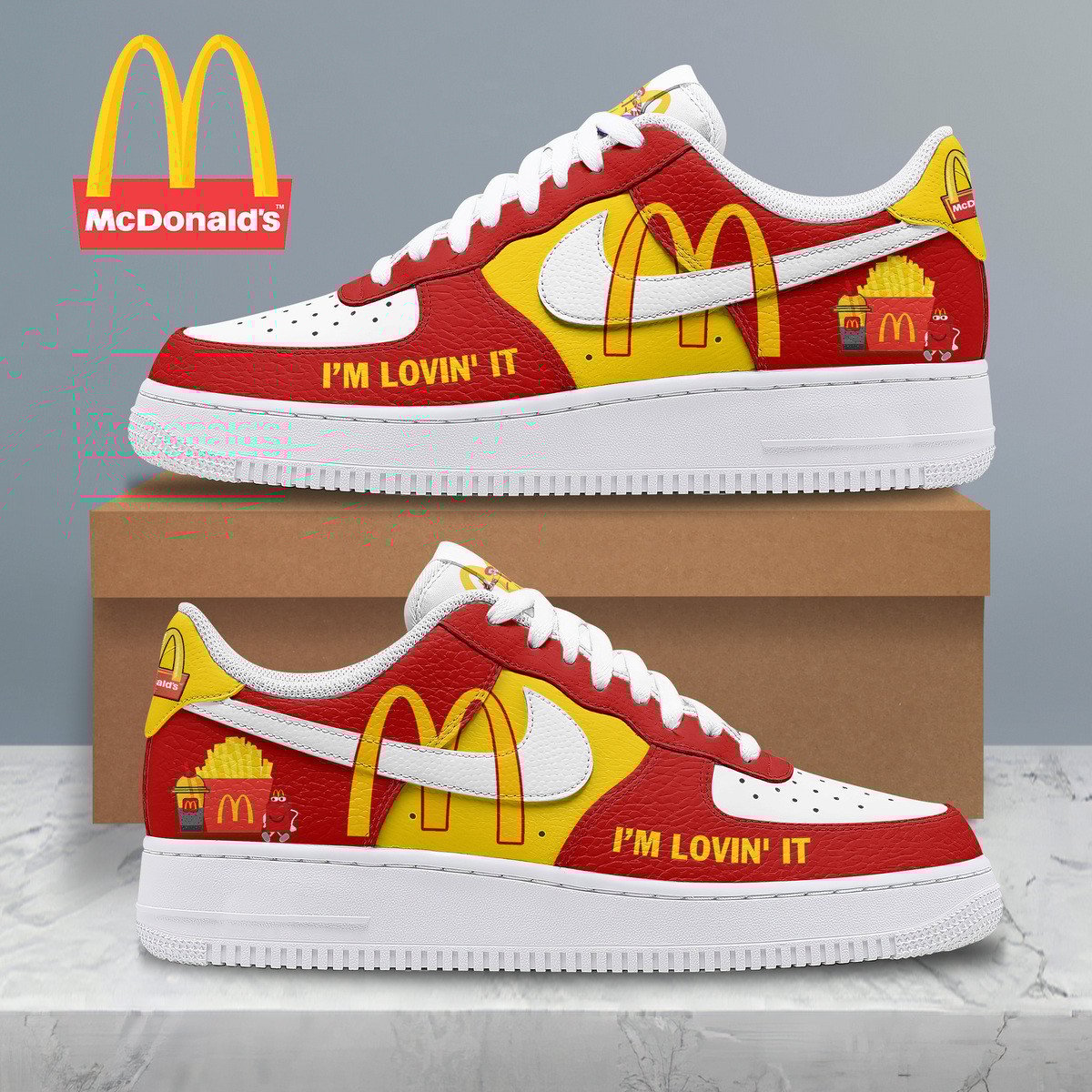 Kirklynnagency McDonalds Air Low-Top Sneakers Shoes For Men And Women (1)