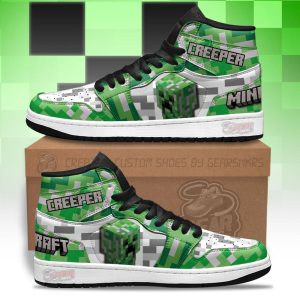 Kirklynnagency Minecraft AJ1 High Sneakers Shoes For Men And Women 12 (1)