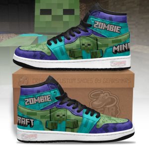 Kirklynnagency Minecraft AJ1 High Sneakers Shoes For Men And Women 4 (1)