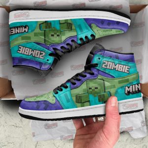 Kirklynnagency Minecraft AJ1 High Sneakers Shoes For Men And Women 4 (2)
