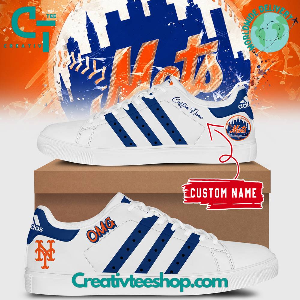 Kirklynnagency New York Mets Skate Stan Shoes Sneakes For Men And Women 1 (1)