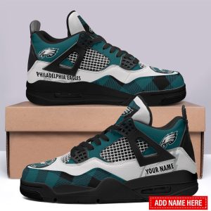 Kirklynnagency Philadelphia Eagles AJ4 Sneakers Shoes For Men And Women (1)