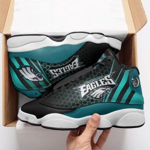 Kirklynnagency Philadelphia Eagles NFL AJ13 Sneakers Shoes For Men And Women (1)
