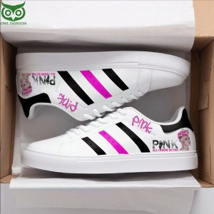 Kirklynnagency Pink Skate Stan Shoes Sneakes For Men And Women (1)