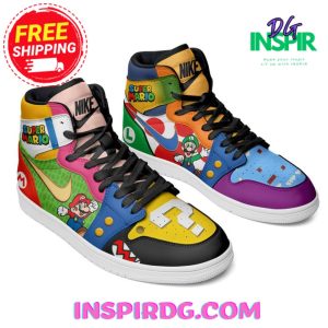 Kirklynnagency Super Mario AJ1 High Sneakers Shoes For Men And Women 12 (2)