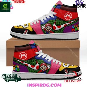 Kirklynnagency Super Mario AJ1 High Sneakers Shoes For Men And Women (1)