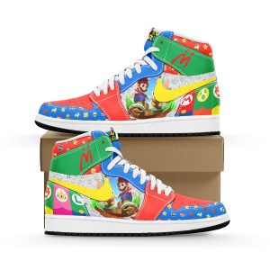 Kirklynnagency Super Mario AJ1 High Sneakers Shoes For Men And Women (2)