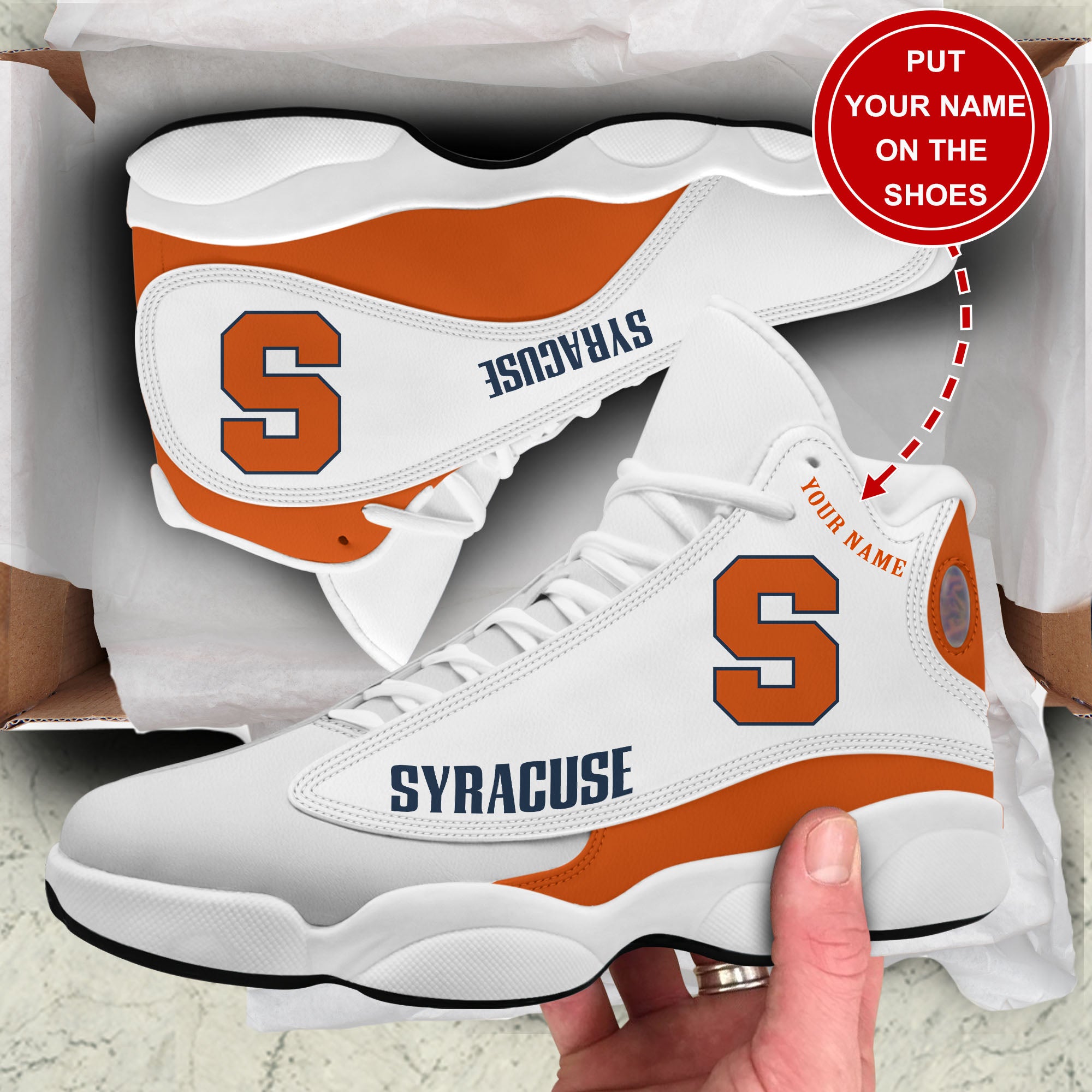 Kirklynnagency Syracuse Orange AJ13 Sneakers Shoes For Men And Women 2 (1)