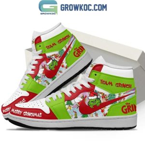 Kirklynnagency The Grinch AJ1 High Sneakers Shoes For Men And Women 6 (2)