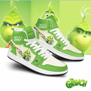 Kirklynnagency The Grinch AJ1 High Sneakers Shoes For Men And Women (1)