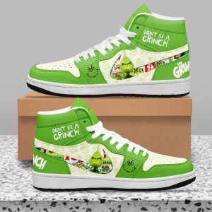 Kirklynnagency The Grinch AJ1 High Sneakers Shoes For Men And Women (2)