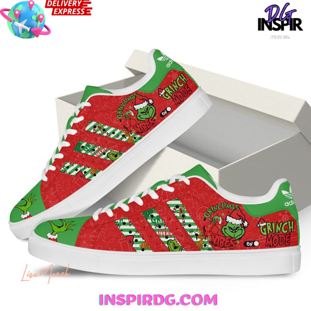 Kirklynnagency The Grinch Skate Stan Shoes Sneakes For Men And Women 2 (2)