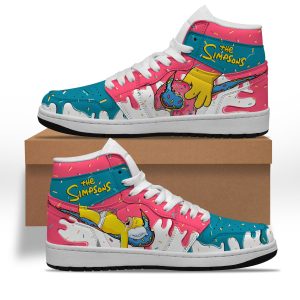 Kirklynnagency The Simpsons AJ1 High Sneakers Shoes For Men And Women 4 (2)
