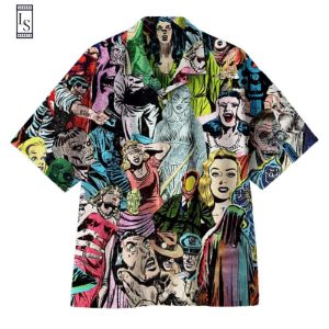 1950S Horror Comics Collage Hawaiian Shirt