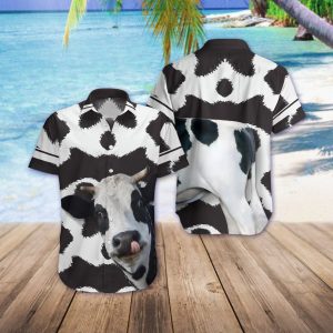 3D Cow Dairy Cattle Funny Trendy Hawaiian Shirt, Cow Trendy Hawaiian Shirt For Summer Gifts