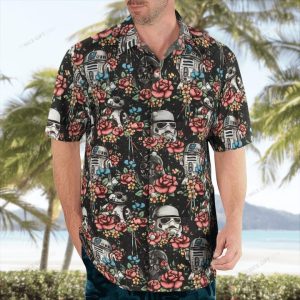3D Graphic Shirt Reflecting Star Wars Hawaiian Aesthetics