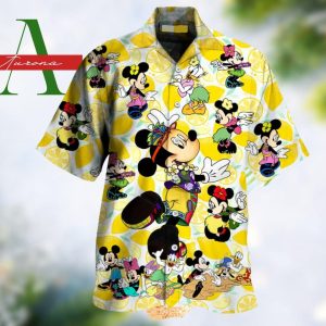 3D Mickey Grinch Face Funny Christmas Gift Merry Xmas Trendy Hawaiian Shirt