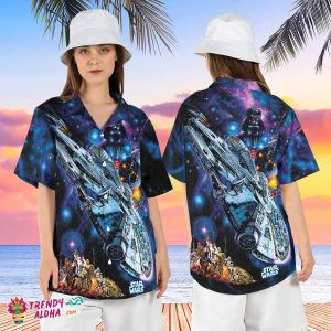 3D Star Wars Characters Spaceship Vader Galaxy Edge Hawaiian