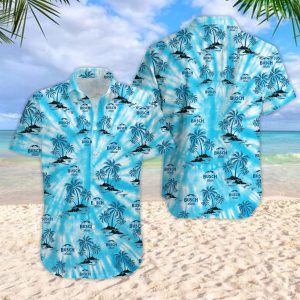 3D Tie Dye Litmus-Busch Light Bud Unisex Trendy Hawaiian Shirt Gift For Father Beach