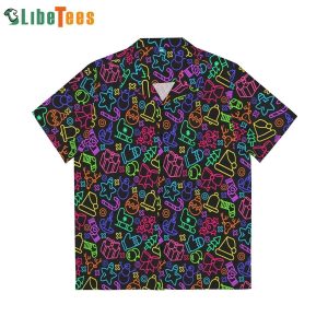 90S Neon Mens Christmas Hawaiian Shirt Perfect Gifts For Your Loved Ones