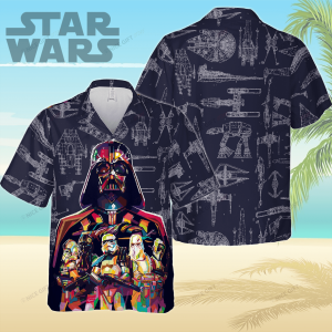 A Star Wars Saga Unfolds in 3D on Hawaiian Shirt