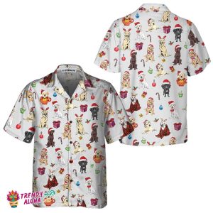 Adorable Labrador Retriever For Christmas Hawaiian Shirt, Funny Labrador Christmas Shirt, Best Christmas Gift