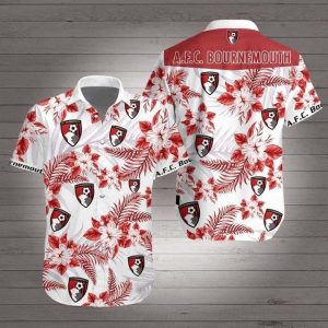 Afc Bournemouth Flower Tropical Hawaiian Shirt