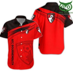 Afc Bournemouth Red Logo Hawaiian Shirt