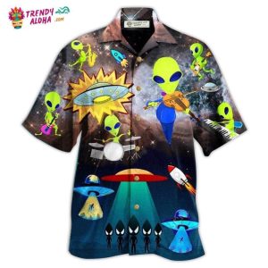 Alien With Music And Fun Hawaiian Shirt – Trendy KLA