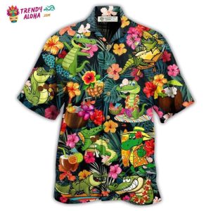 Alligator Animals Bite You Later Alligator Funny Hawaiian Shirt – Trendy KLA