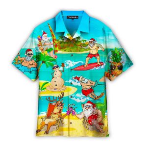 Amazing Santa Claus Holiday Summer Hawaiian Shirt