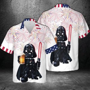 America Darth Vader Star Wars Hawaiian 3D Shirt