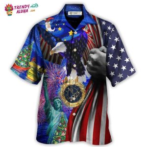 America New Year New America Christmas 2023 Hawaiian Shirt – Trendy KLA