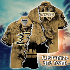 Anaheim Ducks NHL Hawaiian Shirt Custom Straw Hats KLA Shirt
