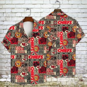 Aop Hawaiian Shirt Inspired by Kansas City Chiefs