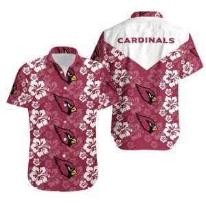 Arizona Cardinals Flowers Hawaii Shirt And Shorts Summer Collection H9