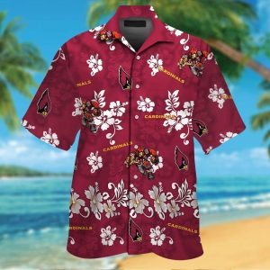 Arizona Cardinals Hawaiian Elegance Short Sleeve Tropical Unique Shirt